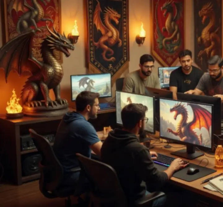 Studio deweloperskie Fun Fact Games Szymon Migowski podczas pracy nad grą